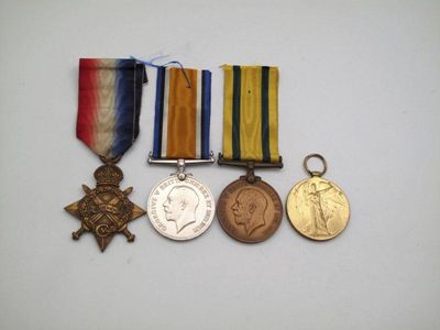 Appraisal: World War I pair War Medal Cpl W Willis N