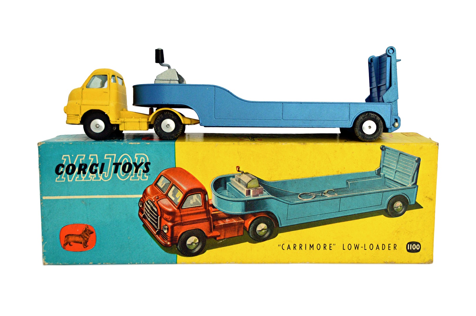 Appraisal: A Corgi Carrimore low-loader blue yellow livery boxed Illustrated