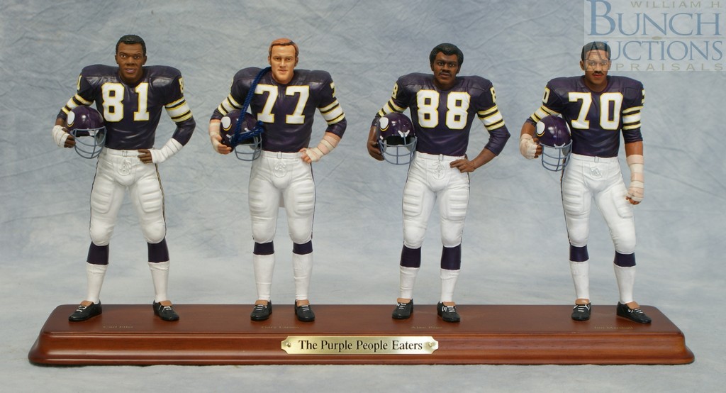 Appraisal: Danbury Mint Purple People Eaters set Eller Larsen Page Marshall