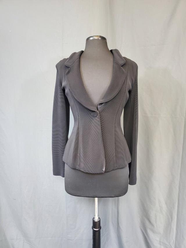 Appraisal: Vintage Ladies Giorgio Armani Black Blazer Sz with a single