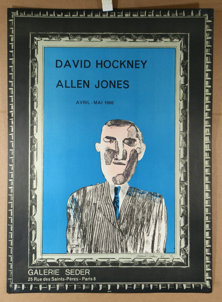 Appraisal: David Hockney British b Galerie Seder Exhibition Poster David Hockney