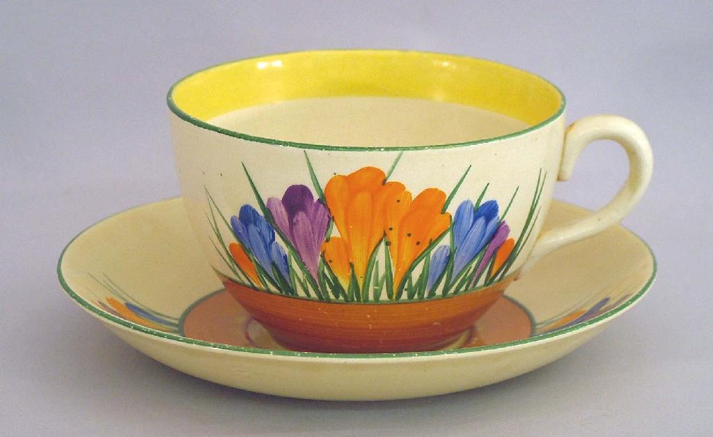 Appraisal: Autumn Crocus' Bizarre globe cup and saucer