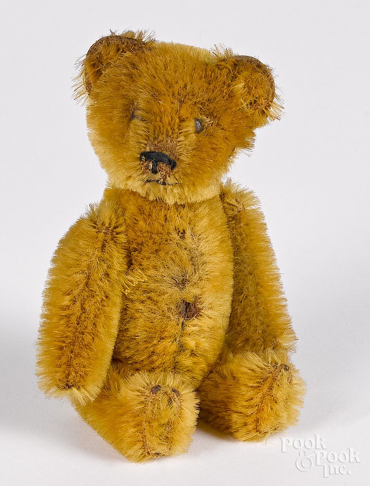 Appraisal: Schuco mohair teddy bear perfume bottle Schuco mohair teddy bear