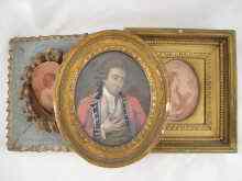 Appraisal: A mixed lot comprising three th century Gesso picture frames