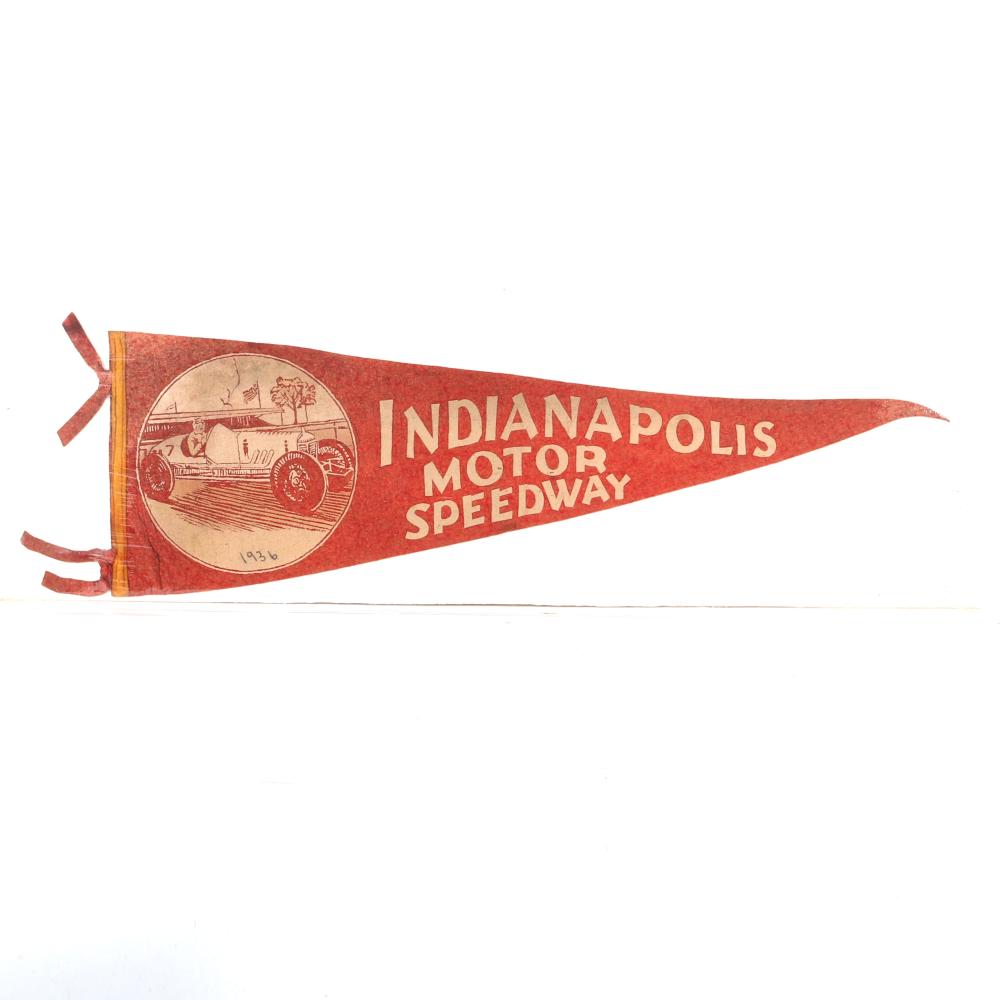 Appraisal: INDIANAPOLIS MOTOR SPEEDWAY PENNANT Indianapolis Motor Speedway Pennant Indianapolis Motor