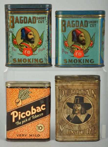 Appraisal: Lot of Vertical Pocket Tins Description Includes Puritan Picobac and