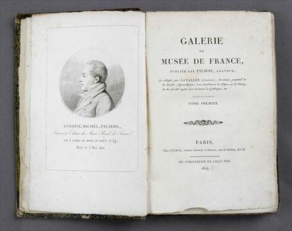 Appraisal: FILHOL ANTOINE M GALERIE DU MUSEE DE FRANCE PARIS volumes