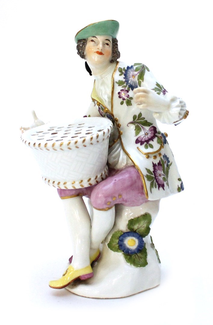 Appraisal: A Meissen Bouquetiere' figure probably circa modelled be J J