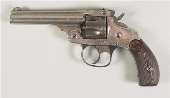 Appraisal: Smith Wesson Double Action Model Revolver In caliber Nickel plate