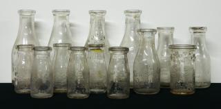 Appraisal: Dairy- clear Ohio- including 'Globe Dairy Co ' Canton quarts