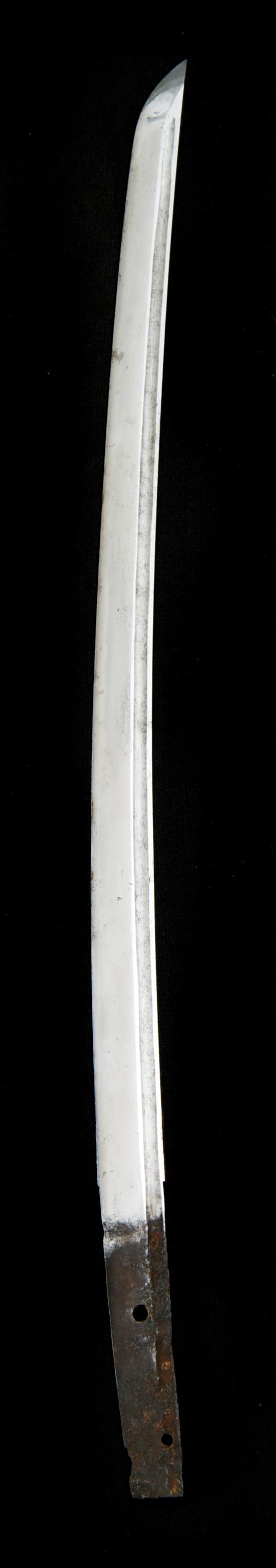 Appraisal: A Wakizashi Blade having hi with later hole in tang