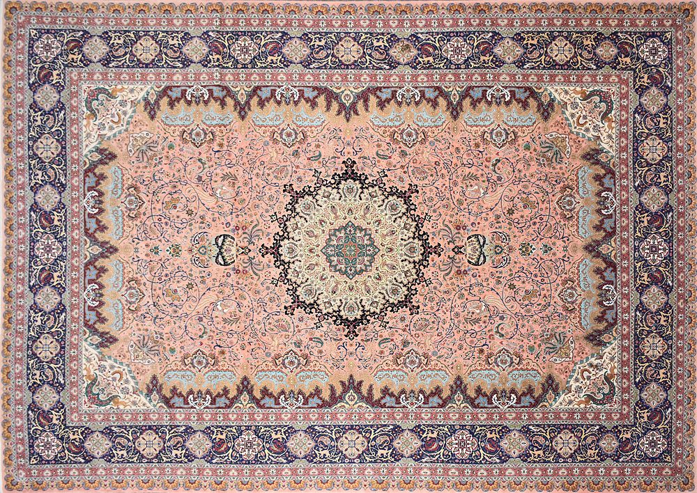 Appraisal: A PERSIAN SILK AND WOOL POURNAMI CARPET TH CENTURY A