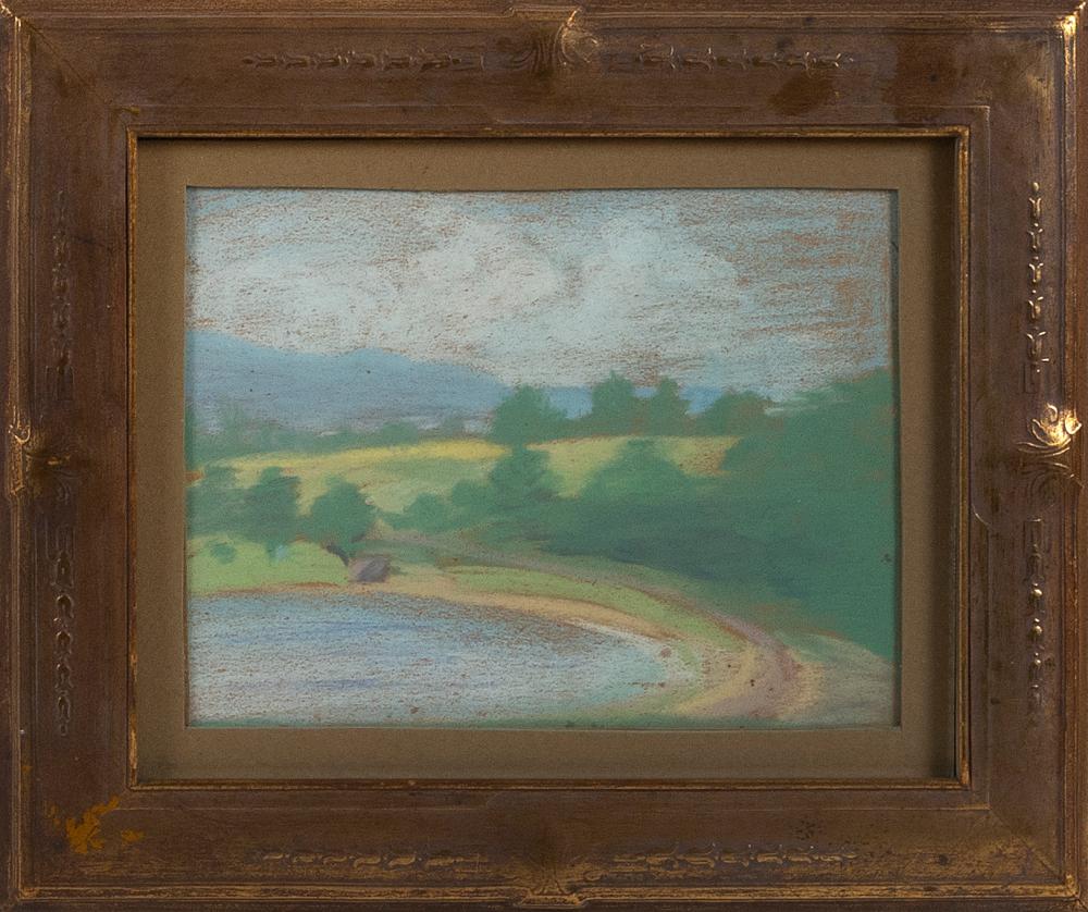 Appraisal: SCHOOL OF ARTHUR DOW EARLY TH CENTURY LANDSCAPE WITH A