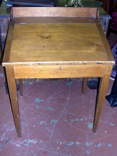 Appraisal: American Provincial Pine School Master's Desk mid- th century the