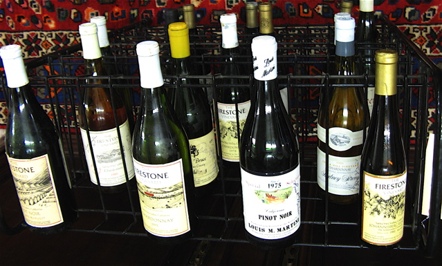 Appraisal: SIXTEEN BOTTLES OF VINTAGE CALIFORNIA WINES reds and whites including