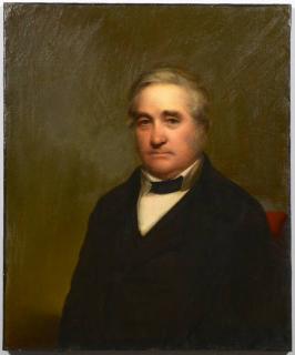 Appraisal: Portrait of John Woolfolk attr Peale Attributed to Rembrandt Peale