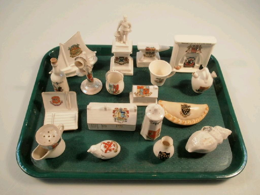 Appraisal: Selection of crested ware including a Land's End first and