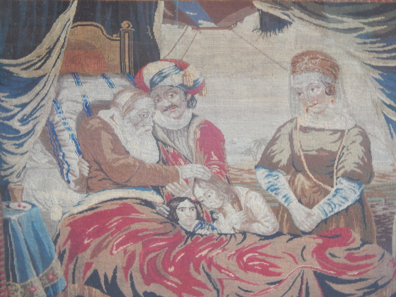 Appraisal: A Victorian woolwork picture depicting the death of a sultan