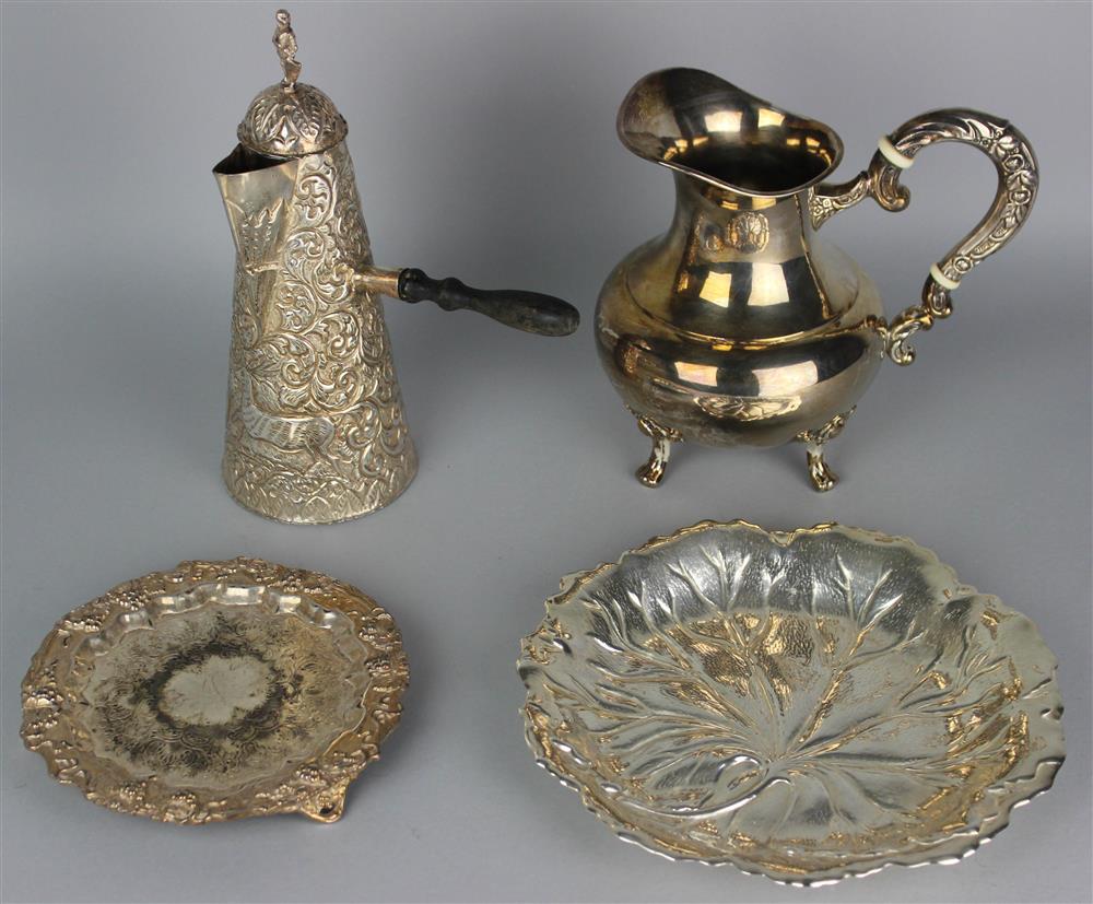 Appraisal: FOUR SILVER OR SILVERPLATED TABLE ARTICLES MID- TH CENTURY AND