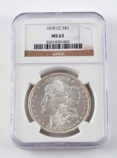 Appraisal: CC Morgan Silver Dollar NGC MS