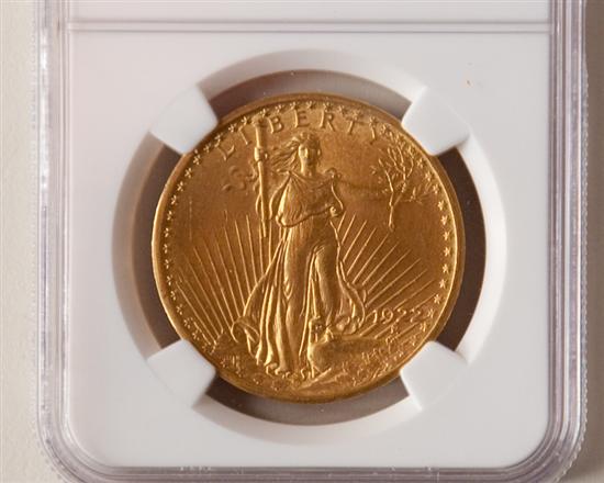 Appraisal: Saint-Gaudens Twenty Dollar Gold Piece Certified NGC Grade guaranteed authentic