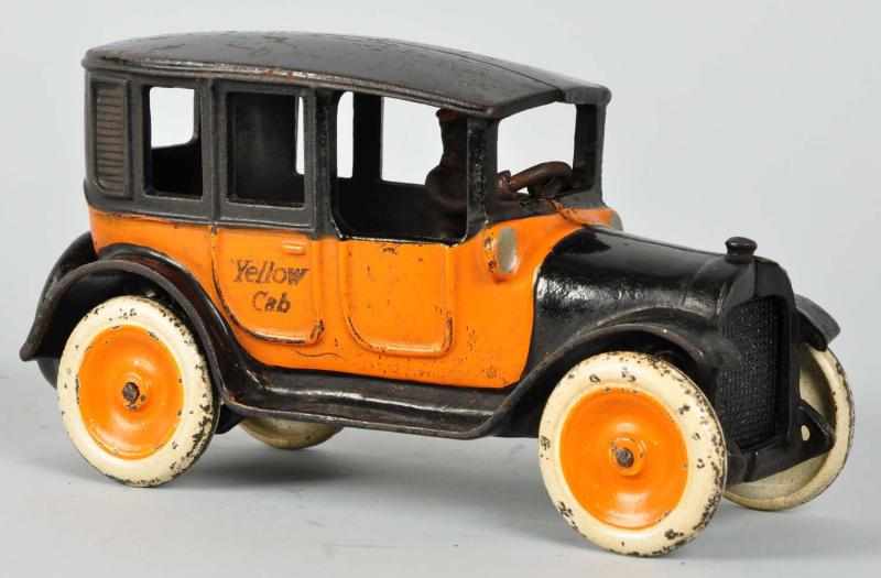 Appraisal: Cast Iron Arcade No Yellow Cab Toy Description American Molded