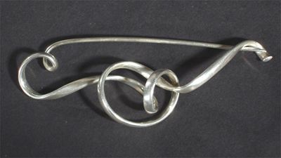 Appraisal: A Georg Jensen silver brooch model no designed by Vivianna