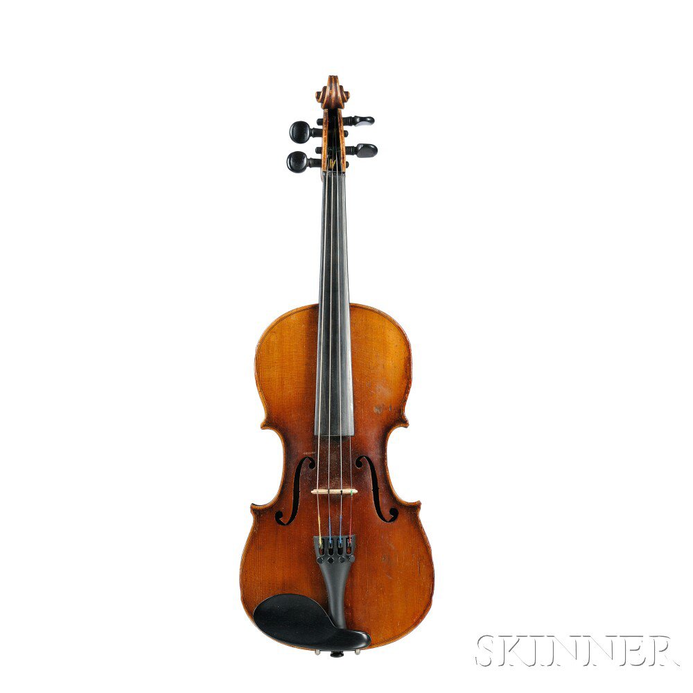 Appraisal: Child's Modern German -Size Violin c s labeled STRADIVARIUS length