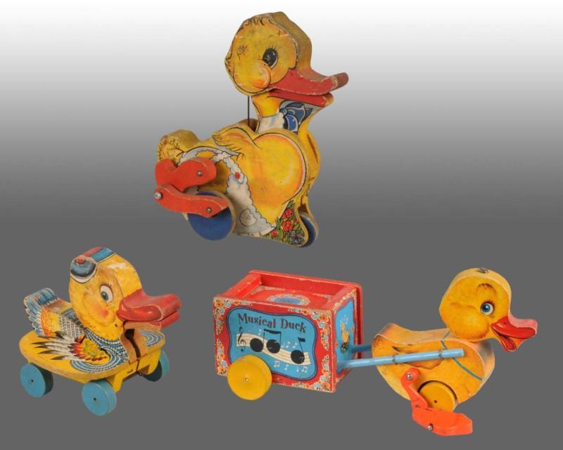 Appraisal: Lot of Fisher Price Duck Toys Description American Condition Very