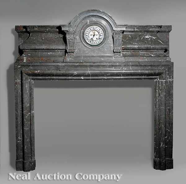 Appraisal: A Belle poque Marble Mantel late th c the arched