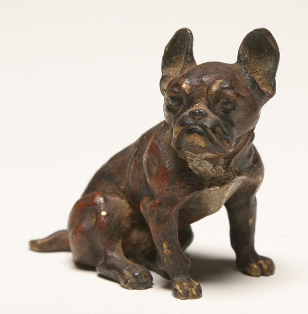 Appraisal: Vienna bronze cold painted figure of a Boston Terrier H