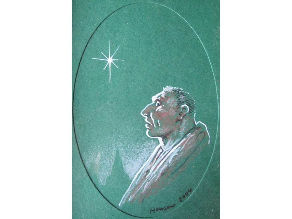 Appraisal: PETER HOWSON OBE b STAR GAZER Pen ink and felt