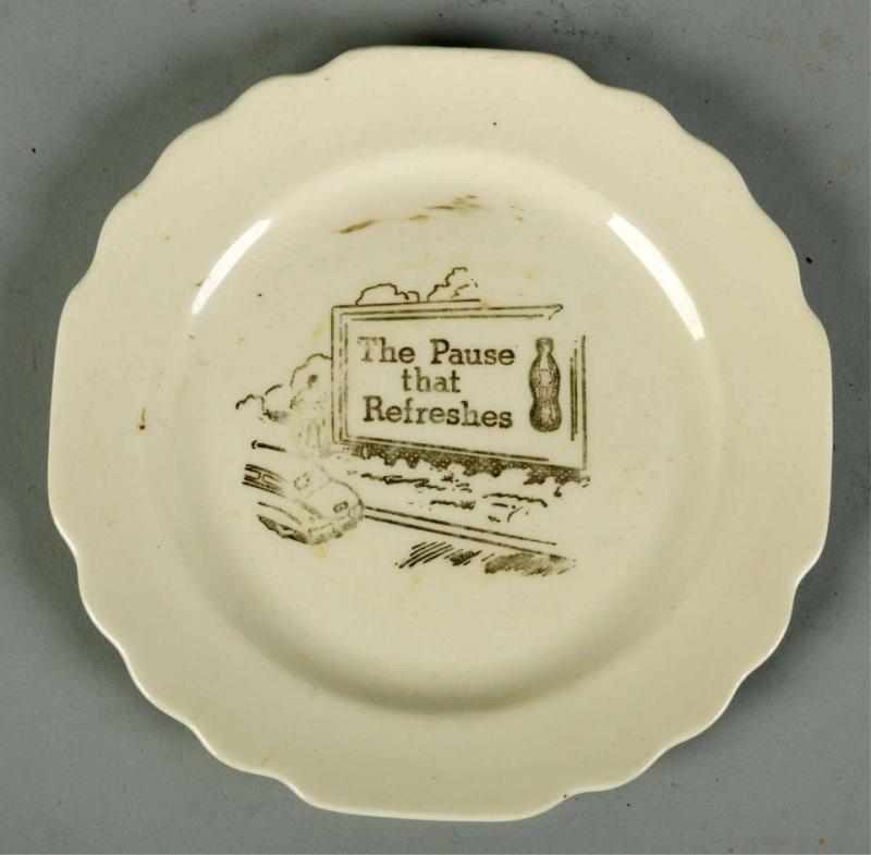 Appraisal: Scarce Coca-Cola Sandwich Plate Description Circa s Made by W