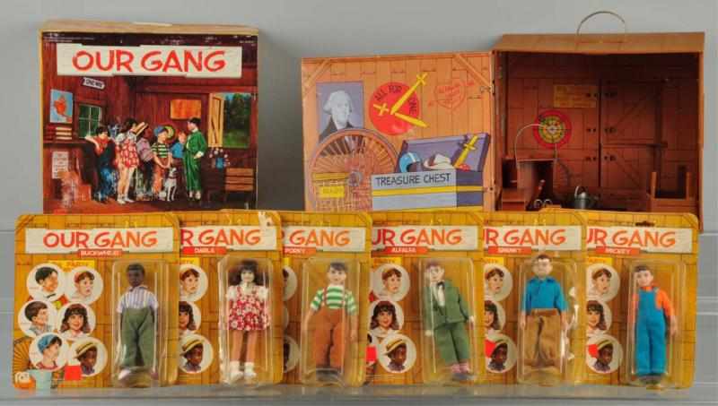 Appraisal: Mego Our Gang Clubhouse Figure Set Description Clubhouse is in