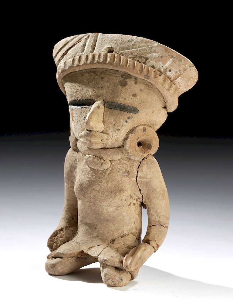 Appraisal: Veracruz Ceramic Coast Watcher Whistle Figure Pre-Columbian Veracruz Mexico ca