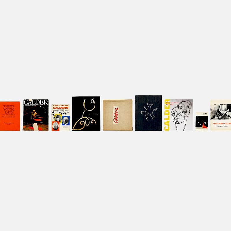 Appraisal: Alexander Calder collection of fifteen books Alexander Calder collection of