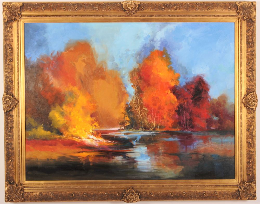 Appraisal: Christine Joy Koczwara Autumn Lake O C Christine Joy Koczwara