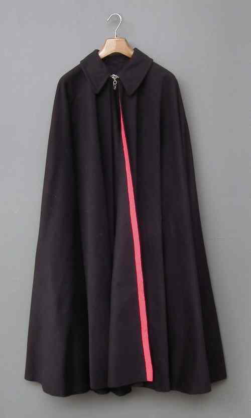 Appraisal: A th Century Italian black woollen Carabinieri cape