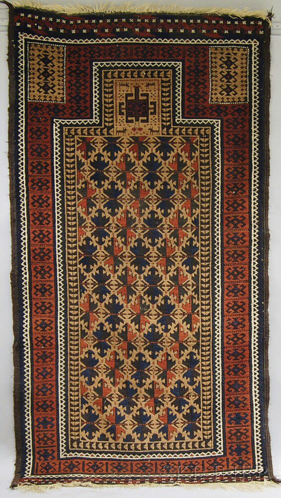 Appraisal: Baluch Rug Northeast Persia late th early th century brown