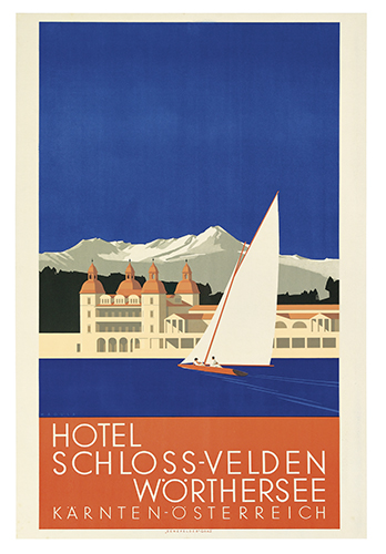 Appraisal: HANNS WAGULA - HOTEL SCHLOSS-VELDEN W RTHERSEE Circa x inches