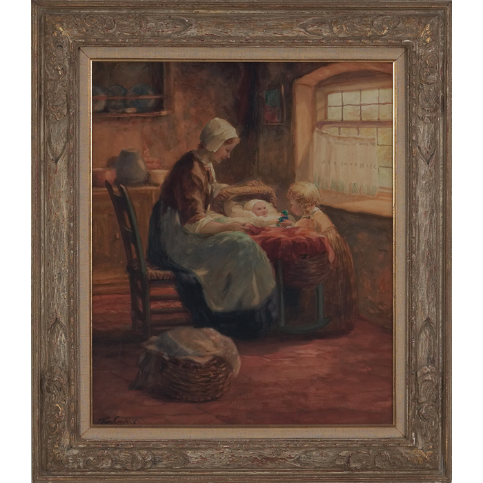 Appraisal: Francis William van Vreeland American - ''Interior Scene '' c