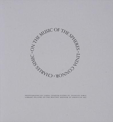 Appraisal: PLATINUM PRINT SIMIC CHARLES ON THE MUSIC OF THE SPHERES