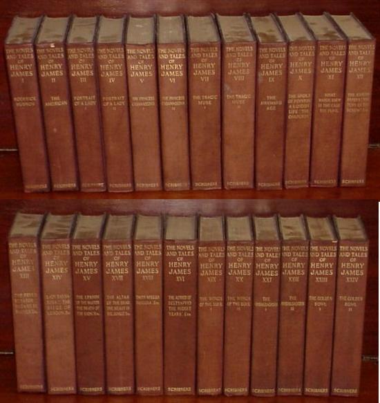 Appraisal: BOOKS James Henry Novels and Tales of Henry James twenty