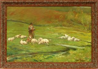 Appraisal: WALTER SHIRLAW OIL ON CANVAS WALTER SHIRLAW AMERICAN - OIL