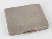 Appraisal: A silver card case box Birmingham x cm gms