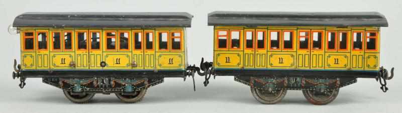 Appraisal: Bing O Gauge Electric Trolley Pair Description German One motorized