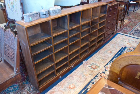 Appraisal: PERIOD HOUN PINE TIMBER SHELVING UNIT