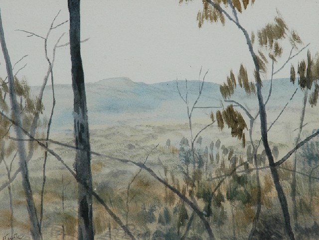 Appraisal: Ray Crooke - Laura River Chillagoe watercolour signed 'R Crooke'