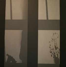 Appraisal: Miriam Stannage born Shadows on a Grey Window oil on