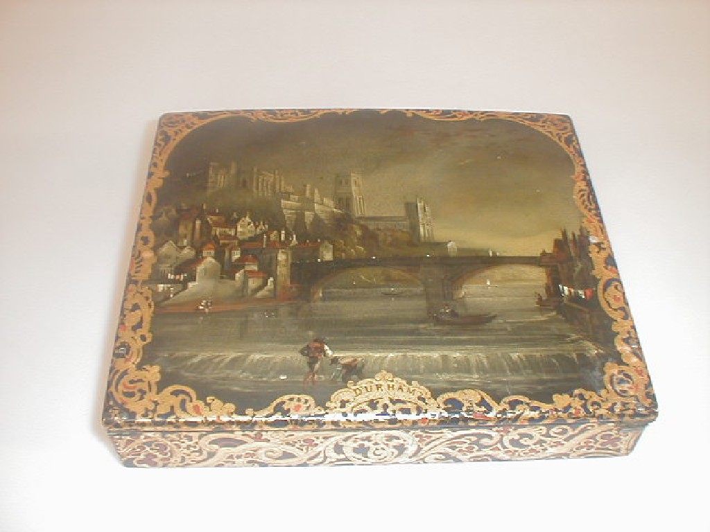 Appraisal: A Victorian Papier Mache Writing Box by Jennens and Bettridge